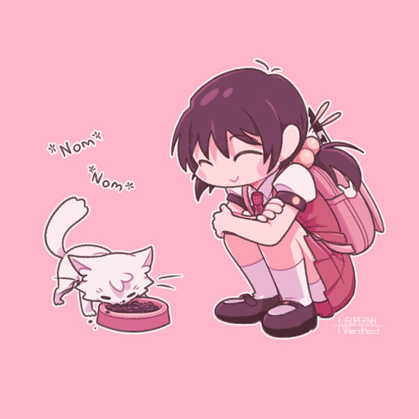 Kaai Yuki and Cat